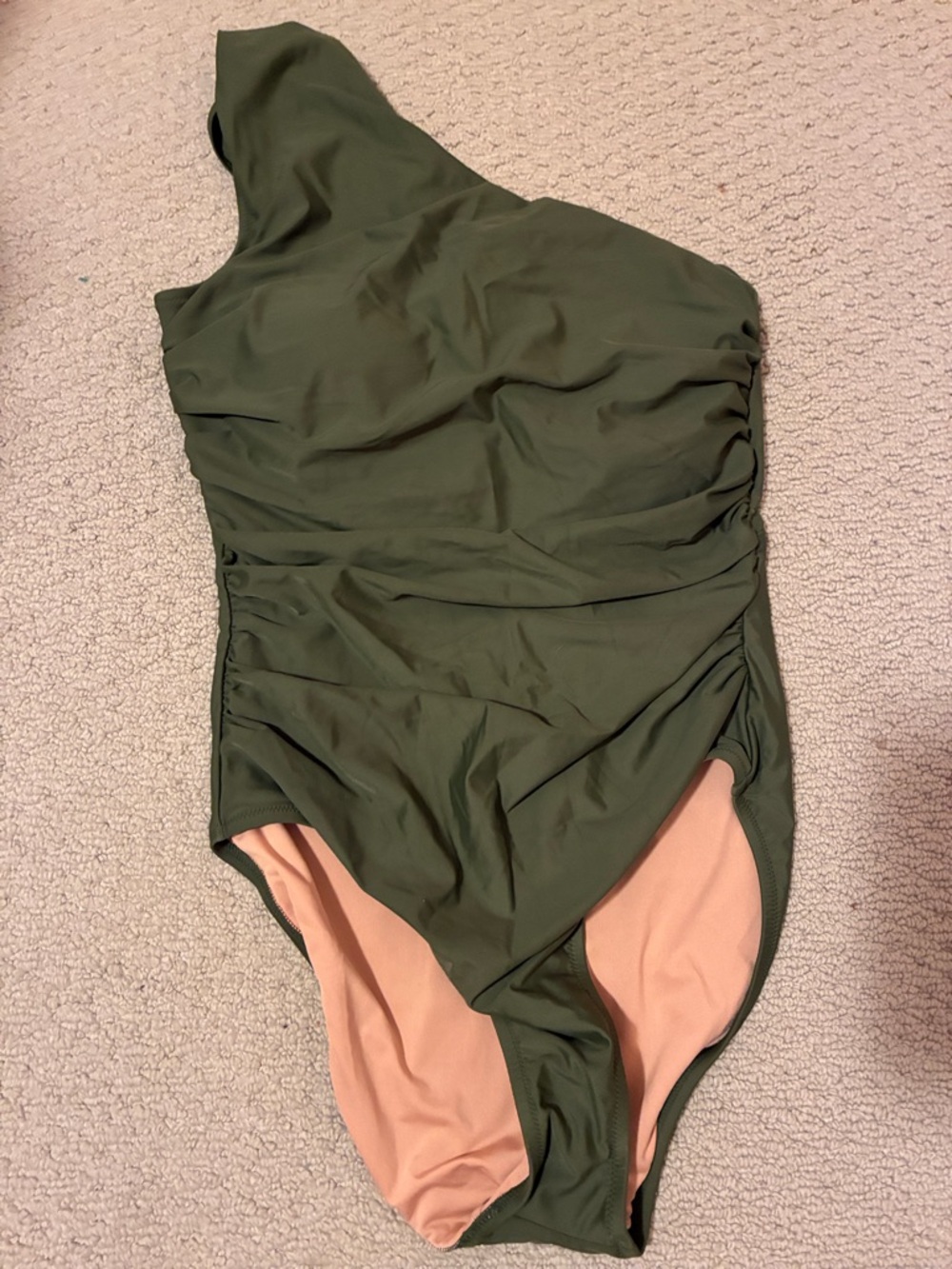 J. Crew Olive Green One-Piece Swimsuit